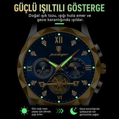Norvion® Paslanmaz Çelik Erkek Lüx Kol Saati